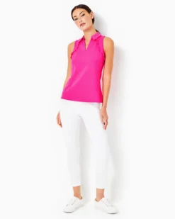 UPF 50+ Luxletic Martina Polo Top -Lilly Pulitzer Shop 000993 pinkpalms a3 sf