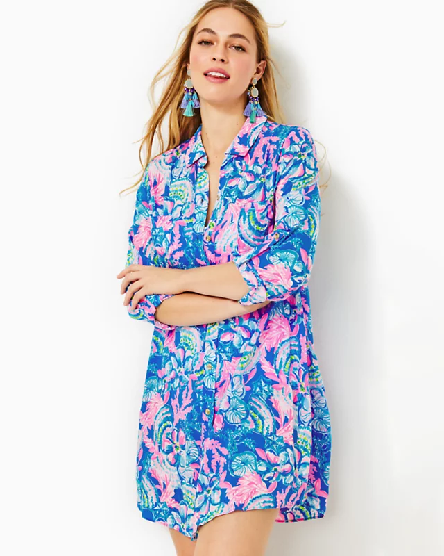 Natalie Shirtdress Cover-Up 2 Natalie Shirtdress Cover-Up - Image 2