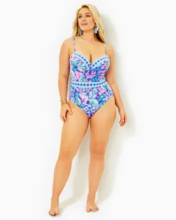 Palma One-Piece Swimsuit -Lilly Pulitzer Shop 004399 bluetangsittingseaside a3 sf