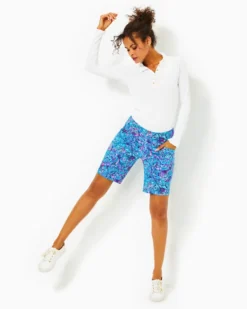 UPF 50+ Luxletic 9" Reid Short -Lilly Pulitzer Shop 004966 breakwaterblueshellsnbellsgolf a3 sf