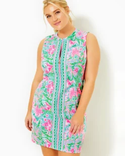 UPF 50+ Luxletic Courtney Shift Dress -Lilly Pulitzer Shop 006908 amalfiblueleafitwildengineeredgolf a4 sf