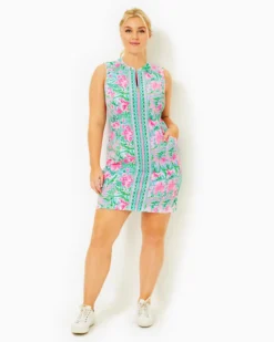 UPF 50+ Luxletic Courtney Shift Dress -Lilly Pulitzer Shop 006908 amalfiblueleafitwildengineeredgolf a6 sf