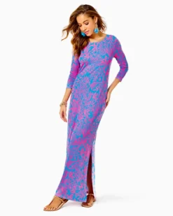 Morgann Maxi Dress -Lilly Pulitzer Shop 007273 aurapinkleafanimpression a3 sf