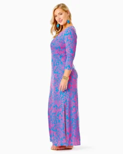Morgann Maxi Dress -Lilly Pulitzer Shop 007273 aurapinkleafanimpression a6 sf