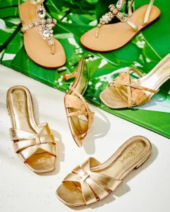 Katie Embellished Sandal 7 Katie Embellished Sandal -Lilly Pulitzer Shop 007801 goldmetallic a4 sf