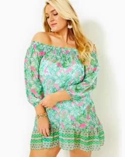 Maribeth Cover-Up -Lilly Pulitzer Shop 009673 botanicalgreenjustwingitengineeredcoverup a4 sf