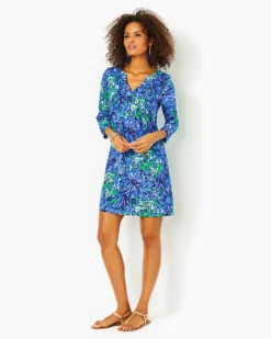 Fairfax 3/4 Sleeve Dress 6 Fairfax 3/4 Sleeve Dress -Lilly Pulitzer Shop 009771 abacoblueinturtleawe a3 sf