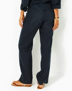31" Deri Linen Palazzo Pant