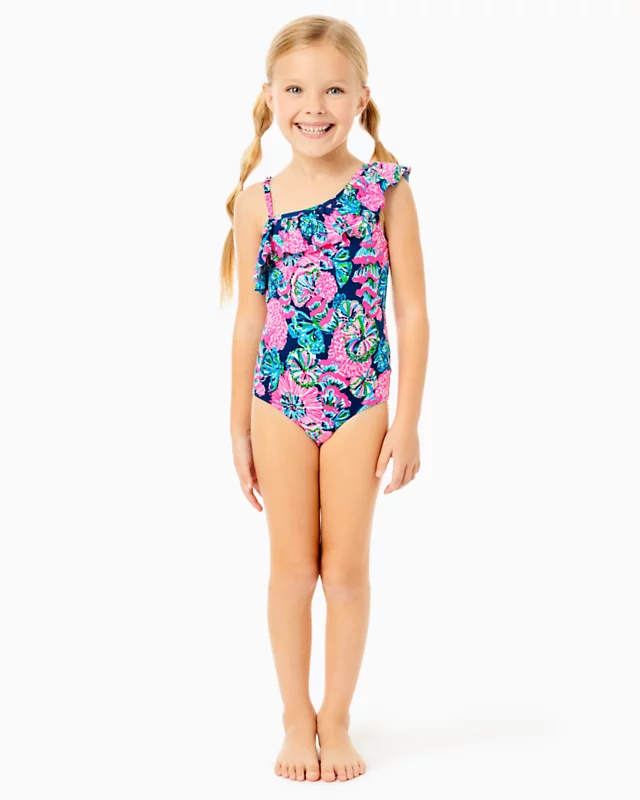 UPF 50+ Girls Mini Zita Swimsuit 2 UPF 50+ Girls Mini Zita Swimsuit - Image 2