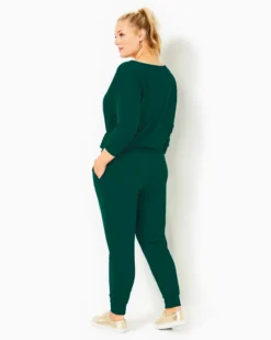 UPF 50+ 27" Lillabeth Pant -Lilly Pulitzer Shop 010541 evergreen a5 sf