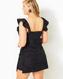 Zoya Romper -Lilly Pulitzer Shop 010565 onyxpineapplepuckerjacquard a5 sf