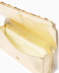 Bamboo Clutch -Lilly Pulitzer Shop 011518 goldmetallic a3 sf