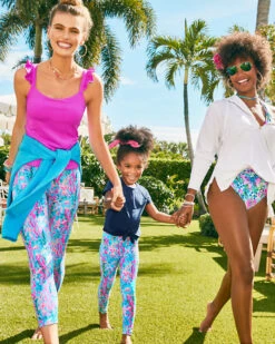 UPF 50+ Luxletic Girls Mini Weekender Legging -Lilly Pulitzer Shop 011722 multiseaweedsamba campaigntest sf