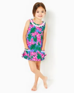 Girls Little Lilly Knit Shift Dress -Lilly Pulitzer Shop 011743 cerisepinksafarisunset a3 sf
