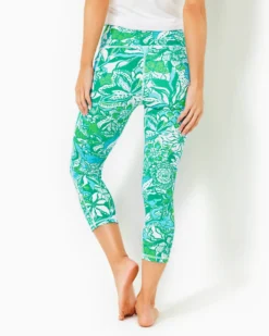 UPF 50+ Luxletic 21" South Beach High Rise Crop Legging