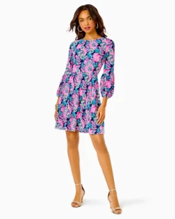 Auralia Dress -Lilly Pulitzer Shop 012027 oysterbaynavyshroomwithaview a3 sf