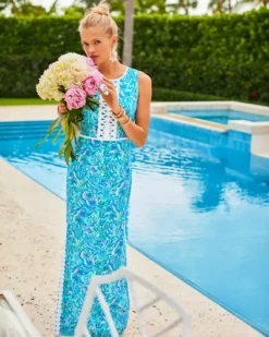 Ashler Maxi Shift Dress -Lilly Pulitzer Shop 012082 surfbluecoralofthestory campaigntest sf