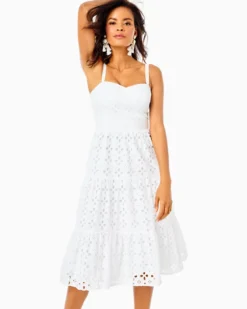 Majorie Eyelet Dress -Lilly Pulitzer Shop 012088 resortwhiteflirtyfloraleyelet a3 sf
