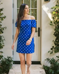 Jada Off-The-Shoulder Romper 8 Jada Off-The-Shoulder Romper -Lilly Pulitzer Shop 012170 bluegrottohotterspot campaigntest sf