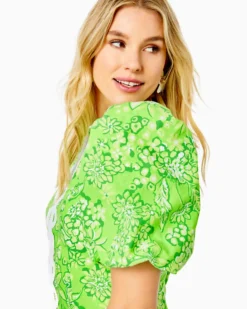 Alyce Elbow Sleeve Stretch Cotton Shift 11 Alyce Elbow Sleeve Stretch Cotton Shift -Lilly Pulitzer Shop 012216 limeadeitsaspringthing a4 sf