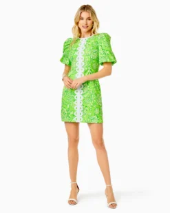 Alyce Elbow Sleeve Stretch Cotton Shift 12 Alyce Elbow Sleeve Stretch Cotton Shift -Lilly Pulitzer Shop 012216 limeadeitsaspringthing a5 sf