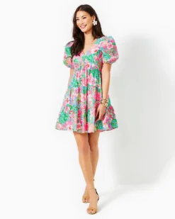 Nalani Short Sleeve Cotton Dress 6 Nalani Short Sleeve Cotton Dress -Lilly Pulitzer Shop 012783 multijourneytothejungle a3 sf