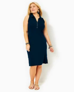 Reema Sleeveless Polo Dress 13 Reema Sleeveless Polo Dress -Lilly Pulitzer Shop 012803 aegeannavy a6 sf