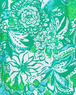 Delaney Short Sleeve Dress -Lilly Pulitzer Shop 012805 botanicalgreensafarisangria a4 sf