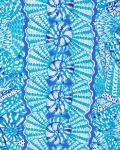 UPF 50+ Sophiletta Short Sleeve Maxi Dress -Lilly Pulitzer Shop 012969 amalfibluebytheseashoreengineeredmaxidress a7 sf