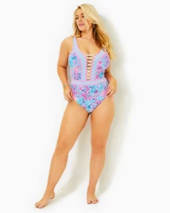 Caseylee Lattice One-Piece Swimsuit -Lilly Pulitzer Shop 012987 celestialblueseekandseaengineeredonepiece a4 sf