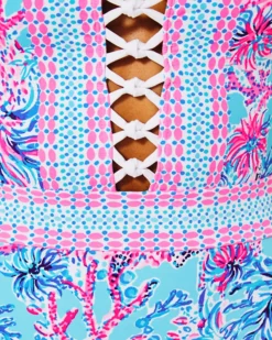 Caseylee Lattice One-Piece Swimsuit -Lilly Pulitzer Shop 012987 celestialblueseekandseaengineeredonepiece a8 sf