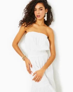 Nikole Strapless Eyelet Midi Dress -Lilly Pulitzer Shop 013027 resortwhitetidepooleyelet a4 sf