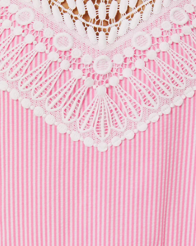 Britt Seersucker Striped Halter Dress 5 Britt Seersucker Striped Halter Dress - Image 5