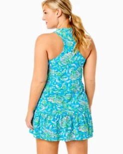 UPF 50+ Luxletic Mixed Doubles Dress -Lilly Pulitzer Shop 013036 cumulusbluechickmagnet a6 sf
