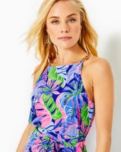 Joannah Silk Midi Dress -Lilly Pulitzer Shop 013175 bluegrottobeleafinyourself a4 sf