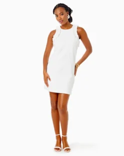 Kailee Stretch Ruffle Shift -Lilly Pulitzer Shop 013189 resortwhitecalientepuckerjacquard a4 sf