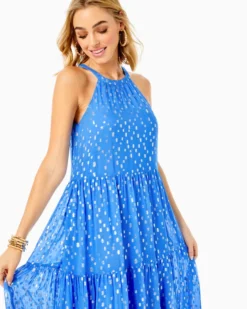 Beccalyn Maxi Dress 9 Beccalyn Maxi Dress -Lilly Pulitzer Shop 013197 bocablueviscosemetallicclipdobby a4 sf