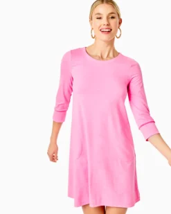 UPF 50+ Solia Dress -Lilly Pulitzer Shop 013524 heatheredsoleilpink a3 sf