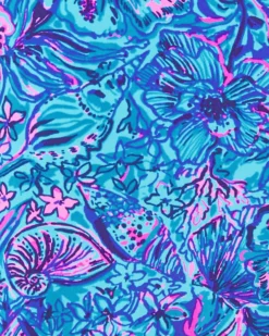 UPF 50+ Luxletic Monica Side Snap Skort -Lilly Pulitzer Shop 013543 breakwaterblueshellsnbellsgolf a4 sf