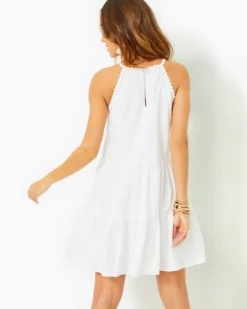 Britt Cotton Halter Dress