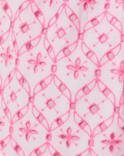 Cartley Elbow Sleeve Eyelet Shirtdress -Lilly Pulitzer Shop 013660 resortwhitexhavanapinkfluttereyelet a5 sf