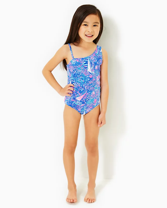 UPF 50+ Girls Tiara Swimsuit 2 UPF 50+ Girls Tiara Swimsuit - Image 2