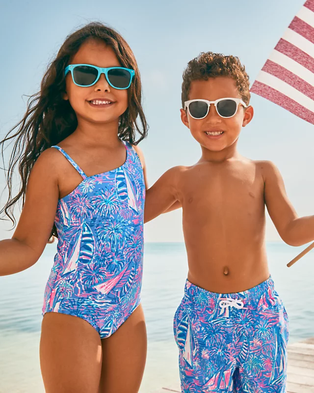 UPF 50+ Girls Tiara Swimsuit 4 UPF 50+ Girls Tiara Swimsuit - Image 4