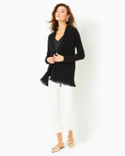 Noble Cashmere Cardigan -Lilly Pulitzer Shop 013771 black a3 sf