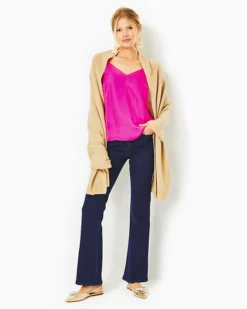 Lanelle Cashmere Wrap 6 Lanelle Cashmere Wrap -Lilly Pulitzer Shop 014326 heatheredrattanmetallic a3 sf