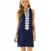 Lilly Pulitzer Women's Callista High Collar Shift Dress