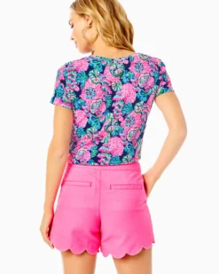 5" Buttercup Scallop Hem Short