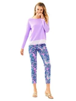 Lilly Pulitzer Women's Fairfax Cashmere Sweater -Lilly Pulitzer Shop 25107 550lilacverbheatheralt1