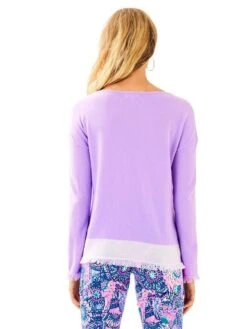 Lilly Pulitzer Women's Fairfax Cashmere Sweater -Lilly Pulitzer Shop 25107 550lilacverbheatheralt2