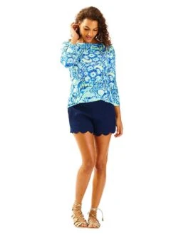 Lilly Pulitzer 4in. Dahlia Short -Lilly Pulitzer Shop 26573 408truenavyalt2